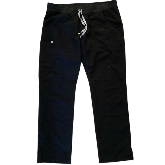 FIGS Axim Cargo Scrub Pants In Black Size XL/T - Picture 4 of 8